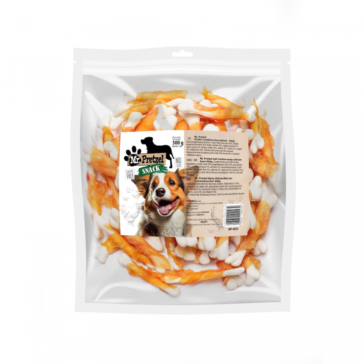Mr. Pretzel Kostki z miękkim kurczakiem 500g