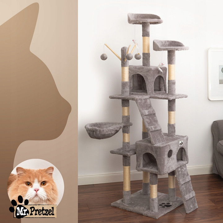 Mr. Pretzel Drapak dla kota Lynx 50x50x170 cm