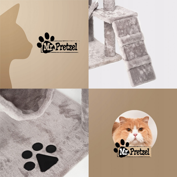 Mr. Pretzel Drapak dla kota Margay 50x40x125cm