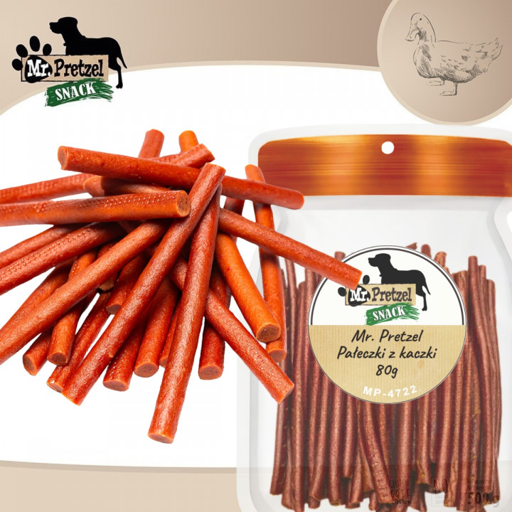 Mr. Pretzel Pałeczki z kaczki 80g