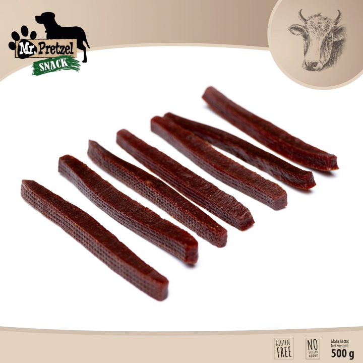 Mr. Pretzel Paski z wołowiny 500g