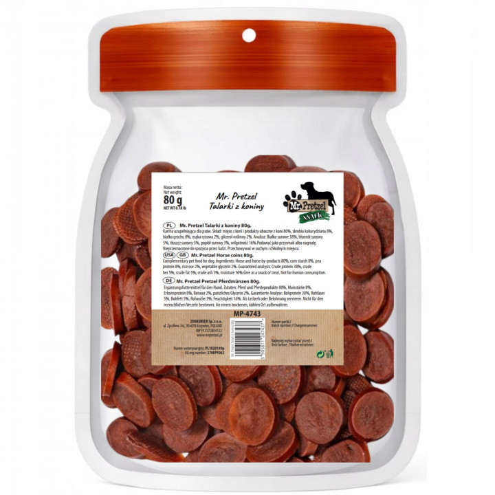 Mr. Pretzel Talarki z koniny 80g