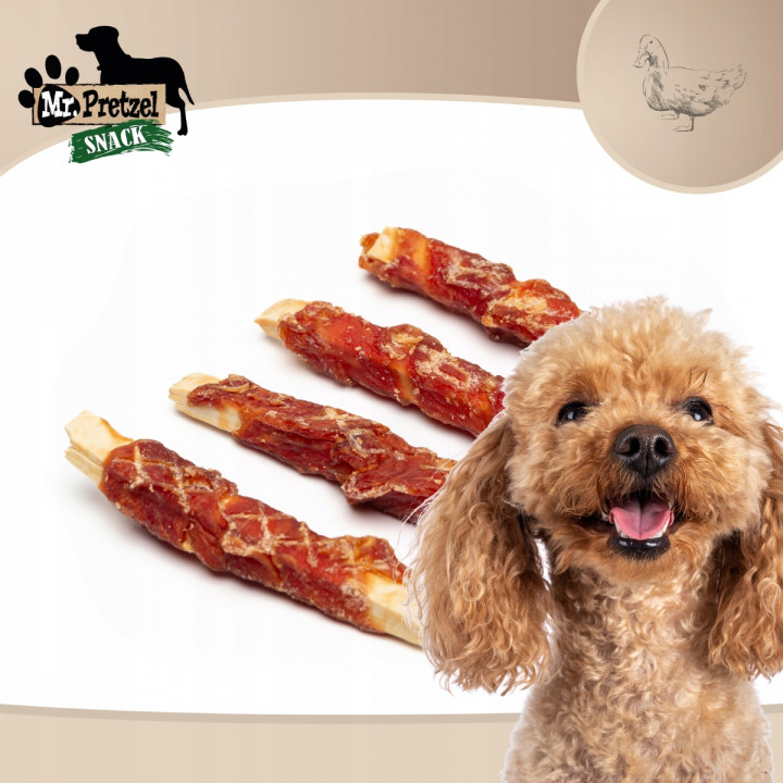 Mr. Pretzel Miękkie paski z kaczki i dorsza 500g