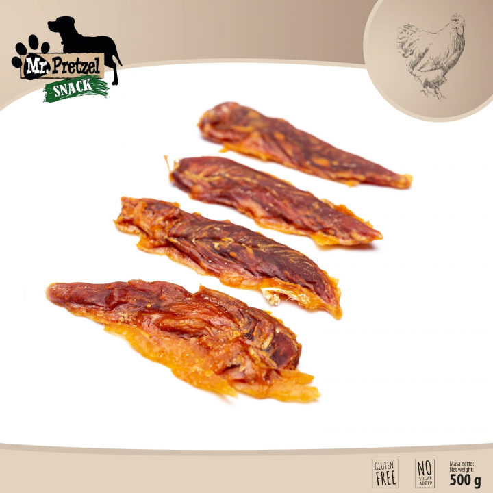 Mr. Pretzel Suszone filety z kurczaka 500g