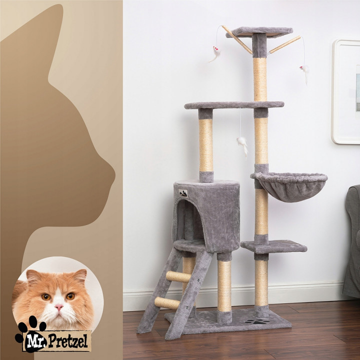 Mr. Pretzel Drapak dla kota Serval 50x35x138cm