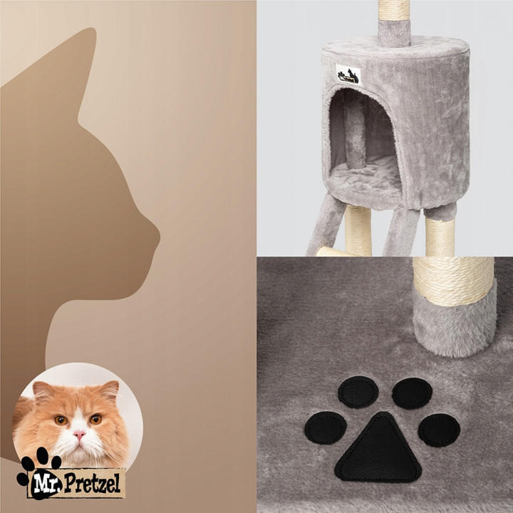 Mr. Pretzel Drapak dla kota Serval 50x35x138cm