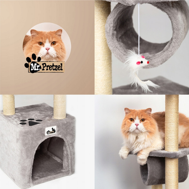 Mr. Pretzel Drapak dla kota BobCat 30x30x92cm