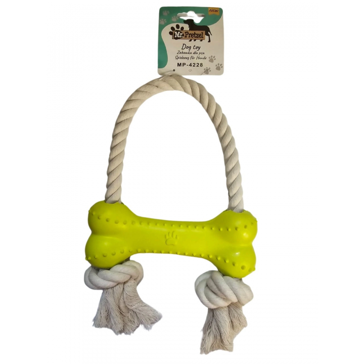 Mr. Pretzel Kość ze sznurkiem 18cm