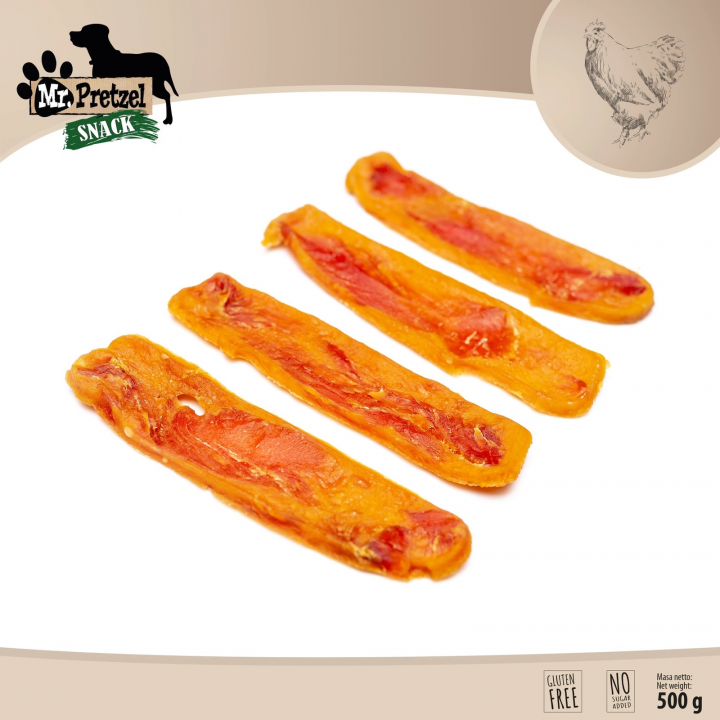 Mr. Pretzel Suszone paski z kurczaka 500g