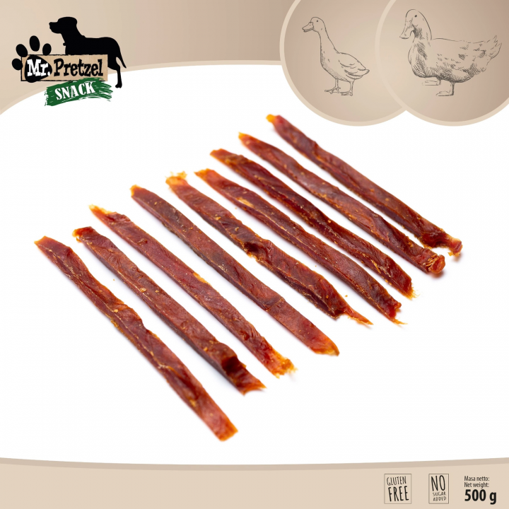 Mr. Pretzel Suszone paski z kaczki 500g